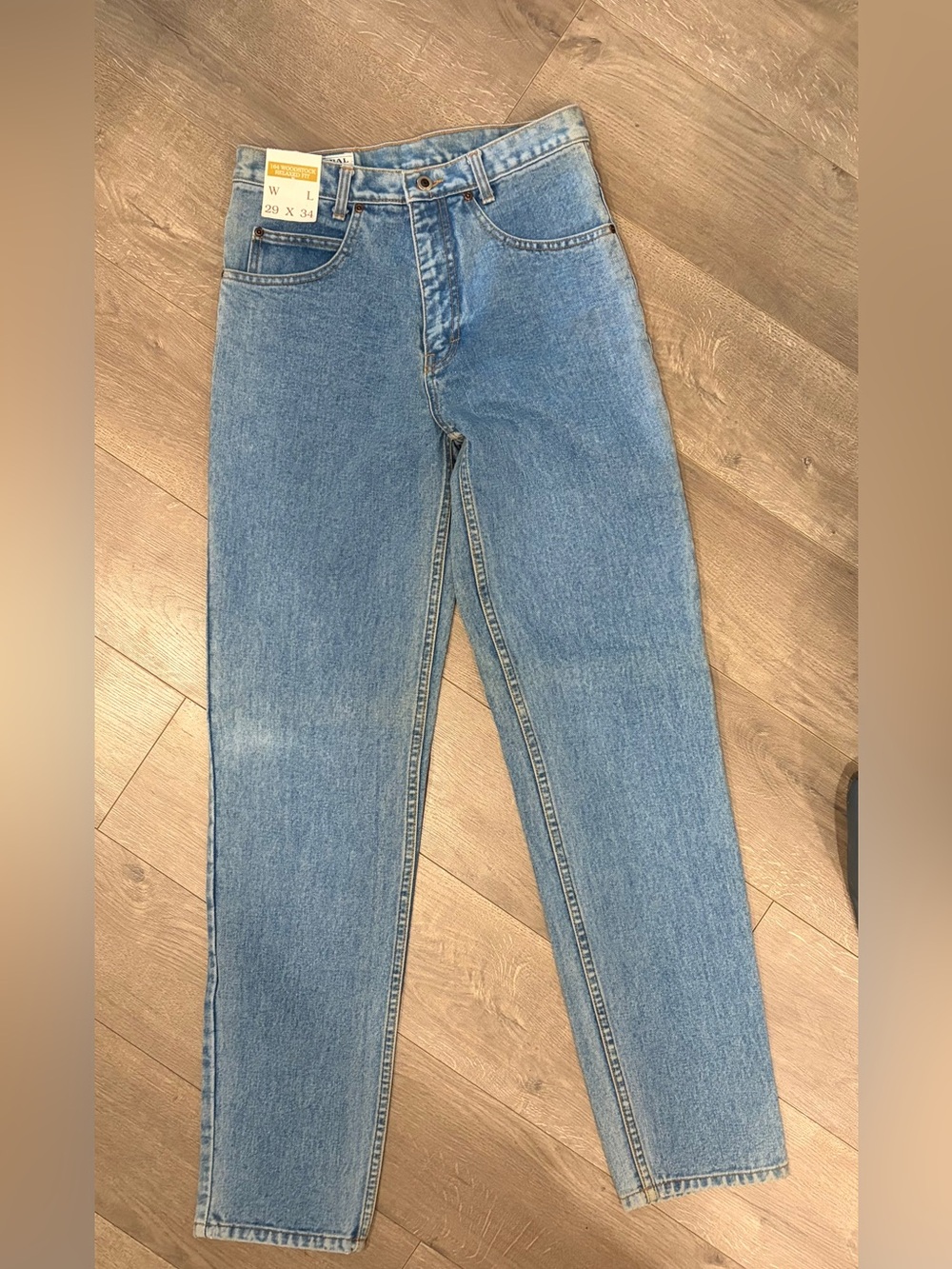 Vintage Global Casual Light Blue Denim Jeans - Classic Fit